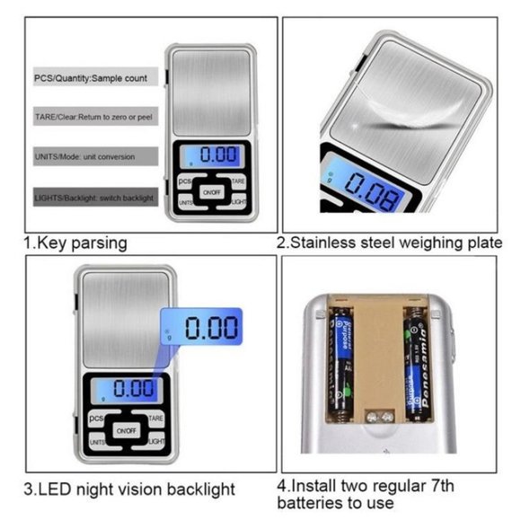 [new] Gold Weighing LCD Scale / Jewelry / Gems / Stones / Sterling Silver - Picture 5 of 5
